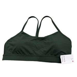 NWT Lululemon Flow Y Bra *Nulu A-C Cup (Rainforest Green) Size 12
